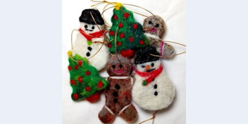 Needle Felt Festive Baubles with Penny Lewis