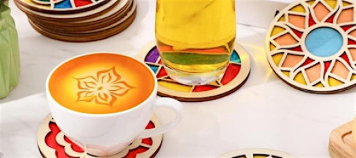DIY Wooden Coasters Paint & Sip