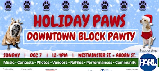 Holiday Paws Downtown Block Pawty