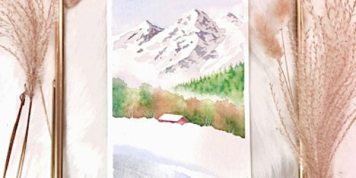Adult Watercolour Workshop (Snowy Mountain)