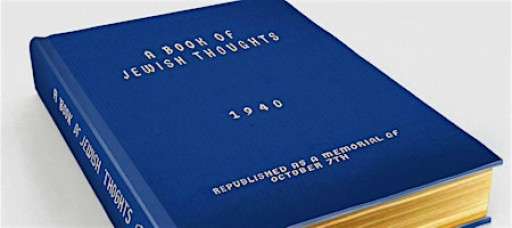 A Book of Jewish Thoughts: Live Launch Event