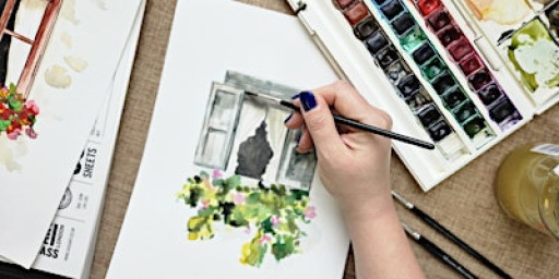 Watercolour Class : Springtime Window Views