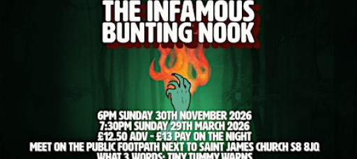 Strange Sheffield Ghost Tours - The Infamous Bunting Nook