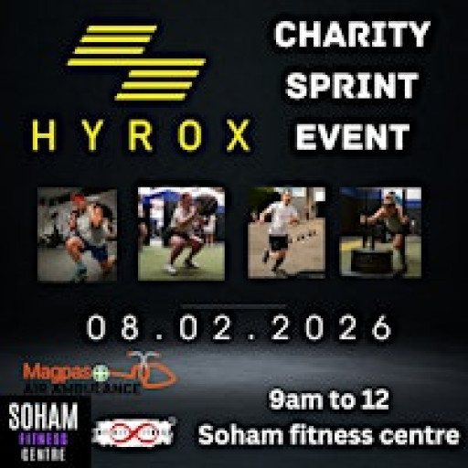 Hyrox sprint event at Soham fitness in aid of Magpas air ambulance