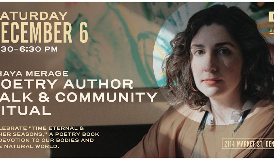 Poetry Author Talk & Community Ritual: Time Eternal & Other Seasons