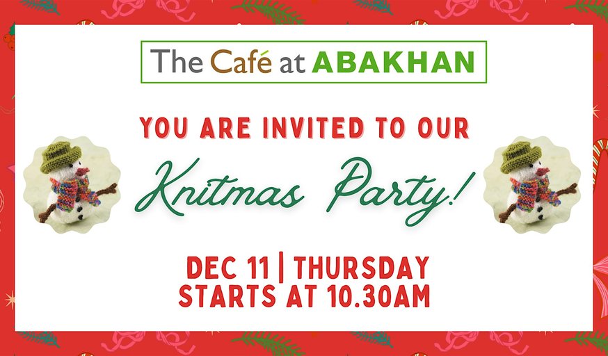 Knitmas Party at Abakhan at Mostyn