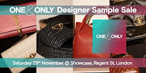 One & Only  Sample Sale Saturday 29th  November 2025