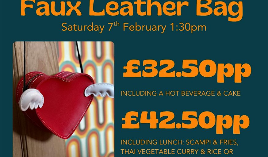 Heart Faux Leather Bag Workshop