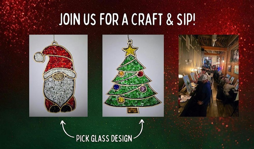 Craft & Sip - Crushed Stained Glass Workshop - at Something Brewery!