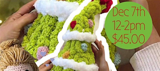 Hand Knitted Grinch Tree