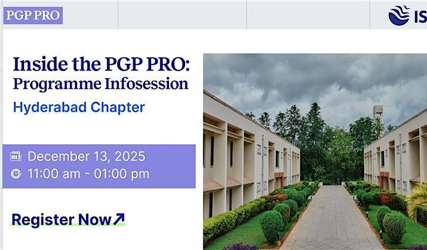 Infosession with the Admissions Team in Hyderabad | PGP PRO (ISB)