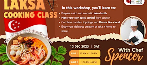 Laksa Cooking Workshop: Make Singapore’s Favourite Dish & Sambal