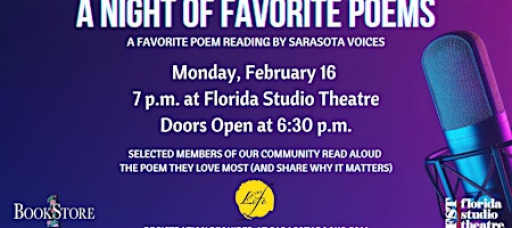 A Night of Favorite Poems Read Aloud at Florida Studio Theatre