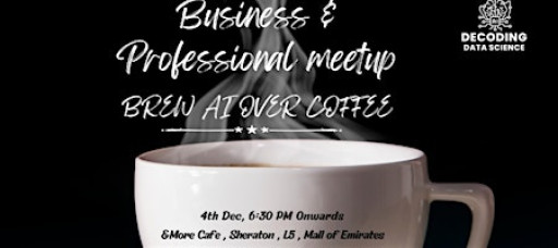 Business and Professional Meet Up Brew AI over Coffee