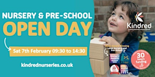Kindred Enfield Nursery & Pre-School Open Day - 7th February 2026
