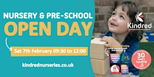 Kindred Little Learners(Bromley South)Nursery & Pre-School Open Day-7th Feb