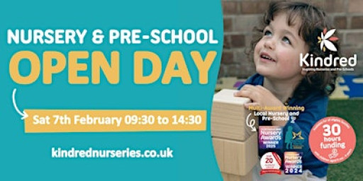 Kindred Waltham Abbey Nursery and Pre-School Open Day - 7th February 2026