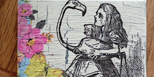 Decoupage Crackle Glaze coasters