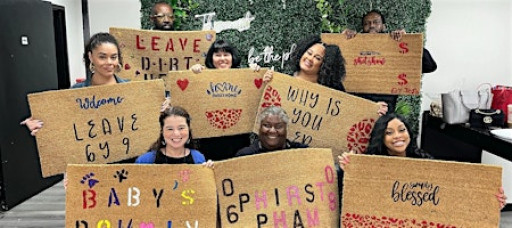 Paint and Sip Doormat