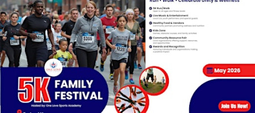 One Love 5K Family Fitness Challenge