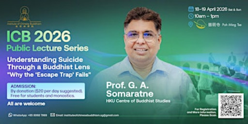 Understanding Suicide Through a Buddhist Lens — Prof. G. A. Somaratne