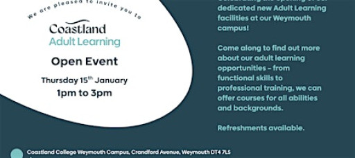 Coastland College Adult Learning Open Event
