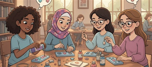 Teen Girls Art Club: DIY Resin Jewelry