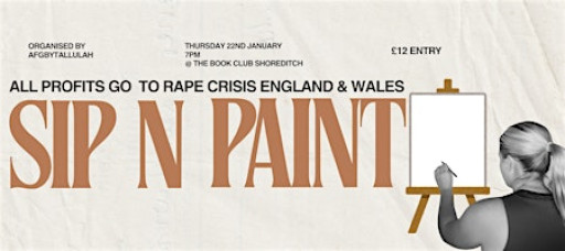 Sip n Paint: The Female Form - Fundraiser for Rape Crisis E&W