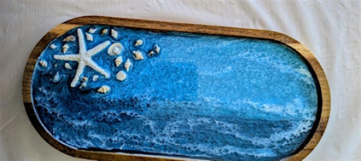 MAKIN' WAVES WOODEN TRAY CLASS-CLEARWATER FL-ASPIRATIONS WINERY