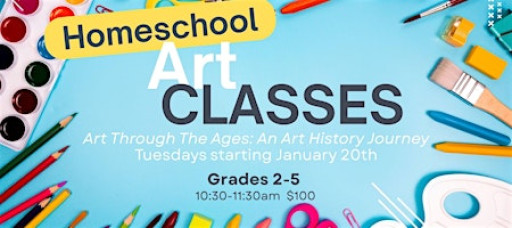 Winter 2026 Homeschool Art - Grades 2 to 5