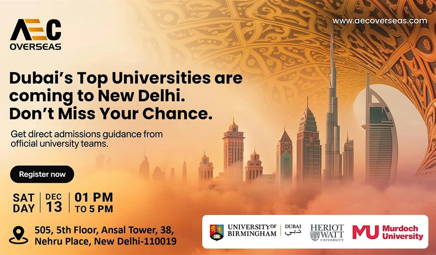 Dubai Admissions Day in Delhi