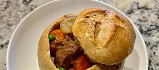 Beef Stew in a Bread Bowl | Brenda Dwyer, instructor