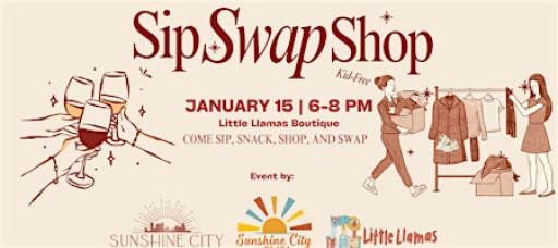 Sip Swap Shop Event By Sunshine City with Kids
