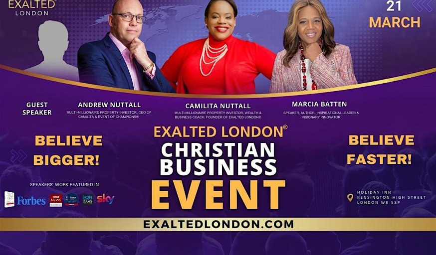 Exalted London Christian Business Event UK