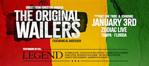 THE ORIGINAL WAILERS FEAT. AL ANDERSON w/ PART ONE TRIBE & ICHRONIQ - TAMPA
