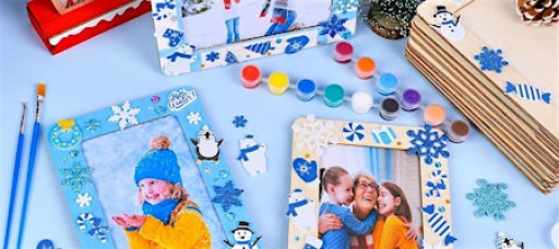 DIY Winter Picture Frame Paint & Sip