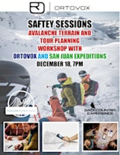 ORTOVOX SAFETY SESSIONS - Avalanche Terrain and Tour Planning