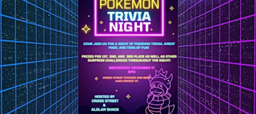 Pokémon Trivia San Diego