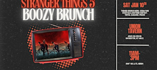 Stranger Things Boozy Brunch