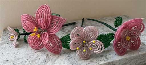 * NEW* French beaded 3D flower workshop- suitable for beginners