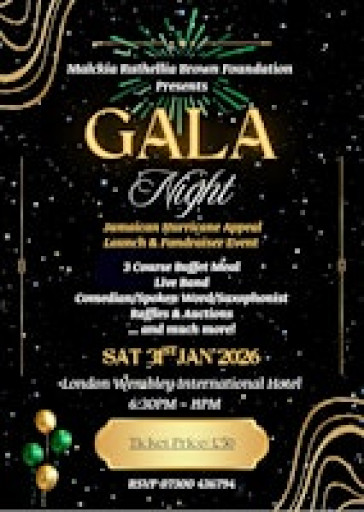 JAMAICA HURRICANE DINNER GALA - FUNDRAISER