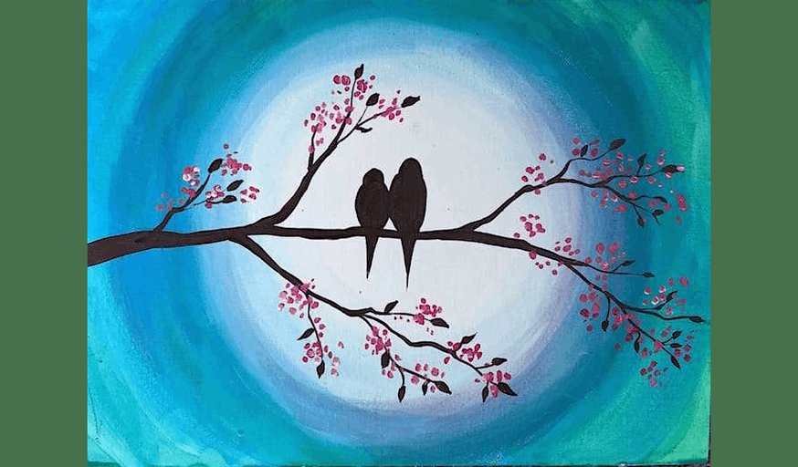 Lovebirds - Paint and Sip in Tucson | Classpop!™