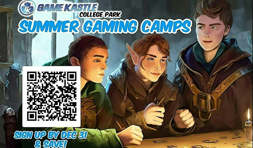 Gamemaster for Roleplaying Games Summer Camps (Ages 14+, Aug 10 - Aug 14)