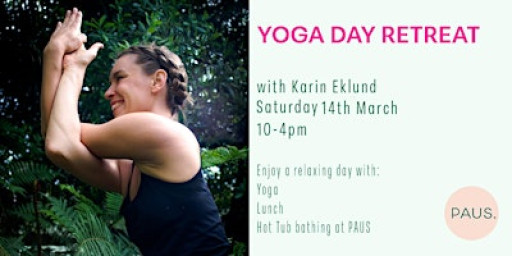 Yoga retreat day at PAUS with open air hot-tubs with Karin Eklund