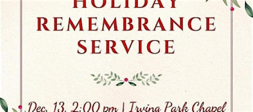 Holiday Remembrance Service
