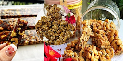 Chinese Snacks: Cashew Block, Date & Walnut Nougat