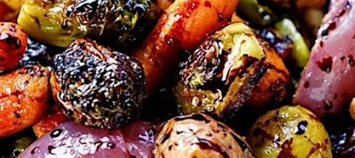 Italian Stuffed Pork Chops with Roasted Vegetables