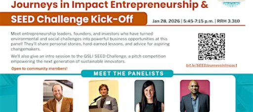Planting the SEED: Journeys in Impact Entrepreneurship & SEED Kick-Off