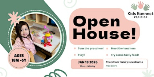 Preschool Open House - Meet our teachers and chef at Kids Konnect Pacifica