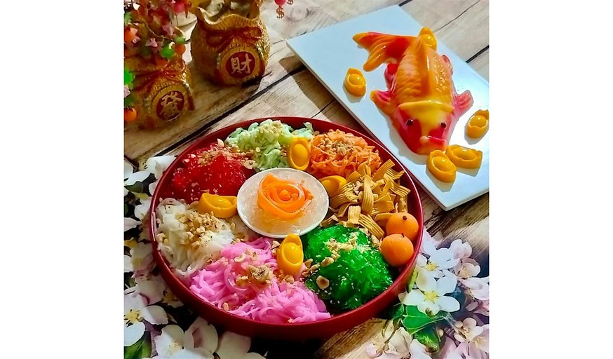 Lou Hei Agar Agar and Auspicious Koi